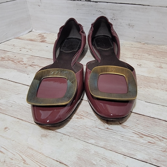 Roger Vivier D'Orsay patent leather ballet flats - Picture 4 of 11